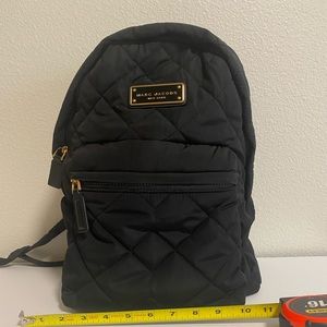 Marc Jacobs Black Quilted Nylon Backpack